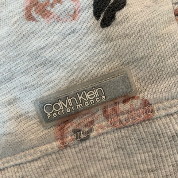 Calvin Klein Rose Spray Printed Cropped Hoodie - Picture 6 of 8